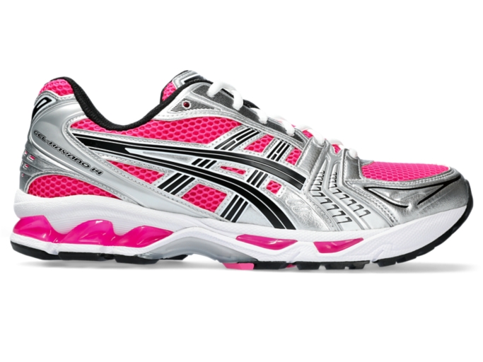 GEL KAYANO 14 Unisex Pink Glo Black Sportstyle Shoes ASICS United States