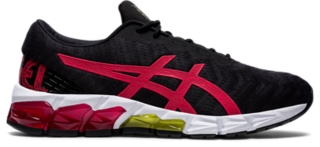 asics black and red