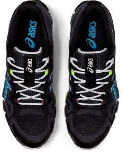 Men s GEL QUANTUM 360 6 Black Aizuri Blue Sportstyle Shoes ASICS