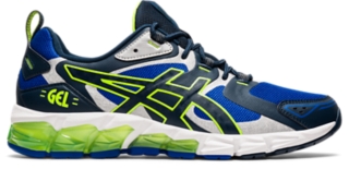 Asics bleu best sale et jaune fluo