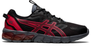 Asics black shop red