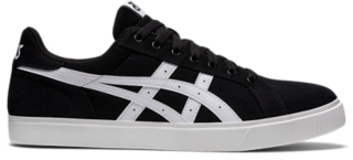 Asics black and white trainers hotsell