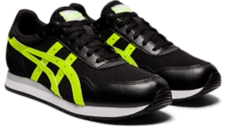 Asics tiger runner black sale