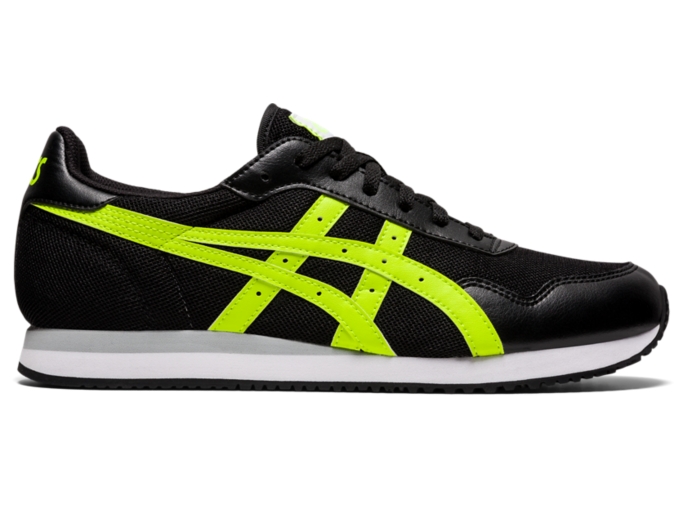 Asics green shop and black