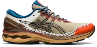 brown asics shoes