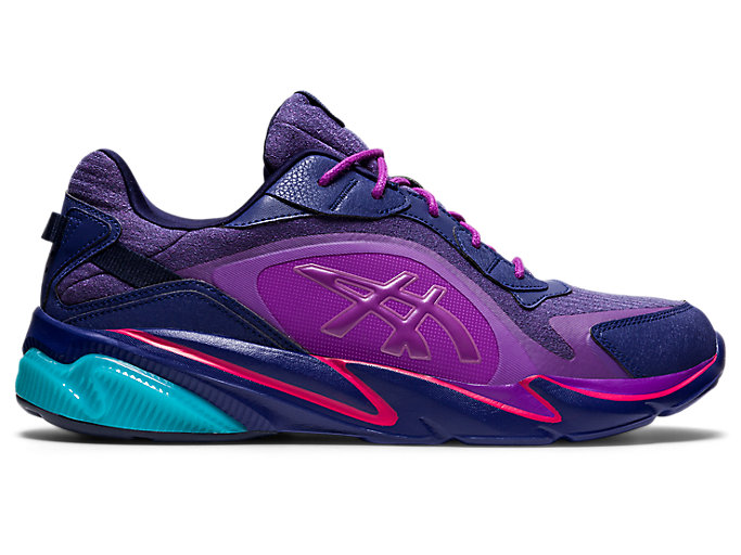 Image 1 of 7 of Men's Indigo Blue/Blue Purple GEL-MIQRUM Men's Sportstyle Shoes