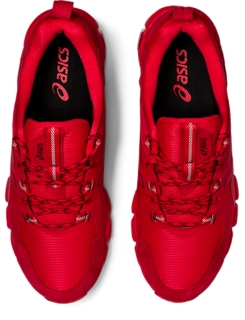 mens red asics shoes