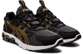 Black and gold outlet asics