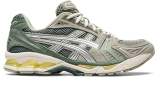 GEL KAYANO 14 Men Olive Grey Pure Silver Men s SportStyle Shoes ASICS Outlet IE