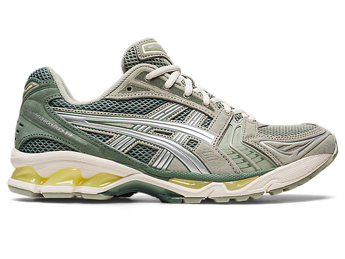 Image 1 of 7 of Unisex Olive Grey/Pure Silver GEL-KAYANO 14 Sportstyle Shoes