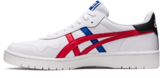 Asics red and on sale white