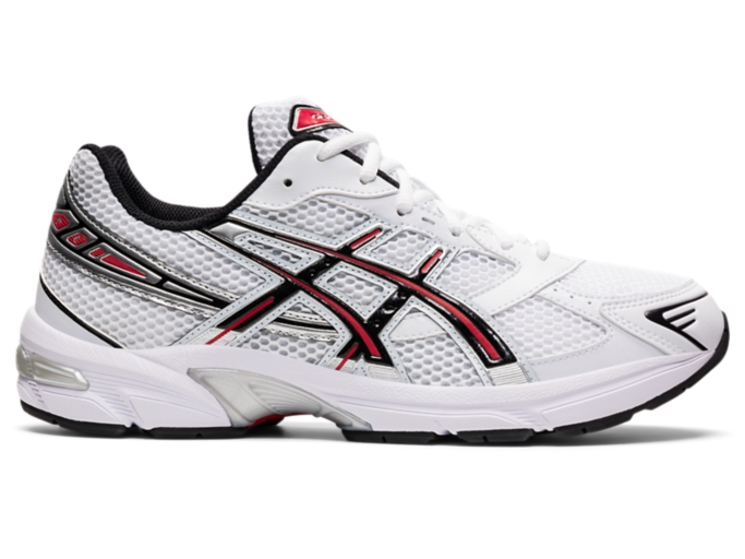 GEL 1130 Unisex White Electric Red Sportstyle Shoes ASICS United States