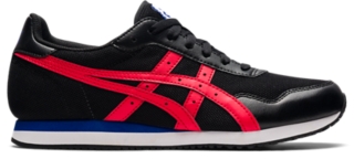 UNISEX TIGER RUNNER | Black/Electric Red | Sportstyle | ASICS