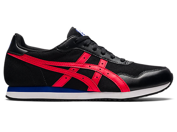 Alternative image view of TIGER RUNNER,  Black/Electric Red
