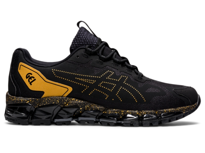 Men's GEL-QUANTUM 360 6 | Black/Pure Gold | Sportstyle Shoes | ASICS