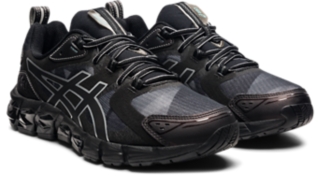 Men s GEL QUANTUM 180 Black Piedmont Grey Sportstyle Shoes ASICS