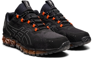 Men s GEL QUANTUM 360 6 Black Shocking Orange SportStyle