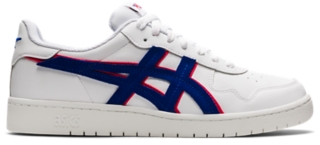 Asics white 2025 red blue