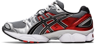 Fábula Th presupuesto UNISEX GEL-NIMBUS 9 | Pure Silver/Classic Red | Sportstyle | ASICS Outlet