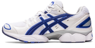  ASICS Hombre Gel-Nimbus 9 Talla: 10.5, Anchura: D, Color:  Plata/Azul, Plateado/Azul : Ropa, Zapatos y Joyería