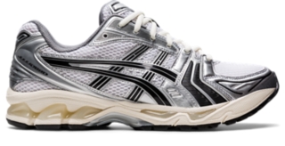 Men s GEL KAYANO 14 White Black Sportstyle Shoes ASICS