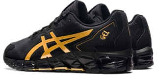 asics black and gold shoes