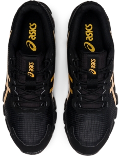 Asics black and hot sale gold shoes