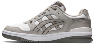 Grey and deals white asics