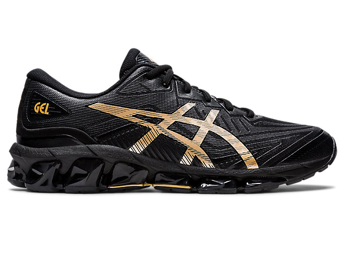 Image 1 of 7 of Men's Black/Pure Gold GEL-QUANTUM 360 VII Mens Sportstyle Shoes and Sneakers