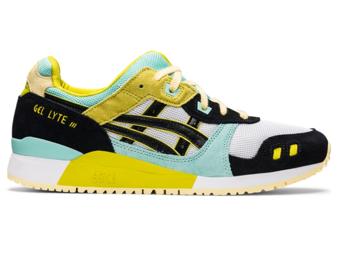 Asics gel lyte iii black 2024 and white