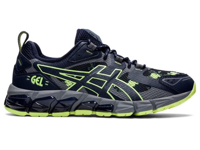 Men s GEL QUANTUM 180 Midnight Lime Green Sportstyle Shoes ASICS