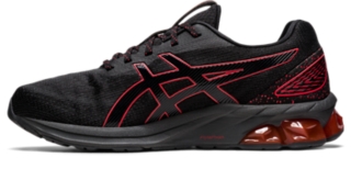 Asics men's gel-nimbus 20 shoe - black/red clearance alert