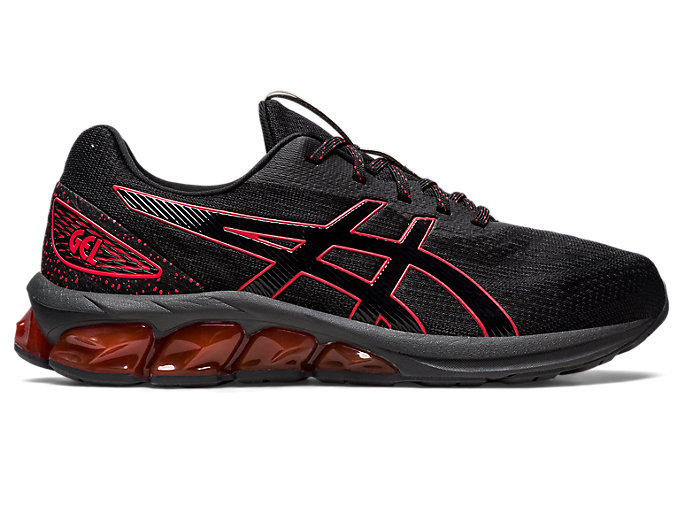 Image 1 of 7 of Men's Black/Red Alert GEL-QUANTUM 180 VII Mens Sportstyle Shoes and Sneakers