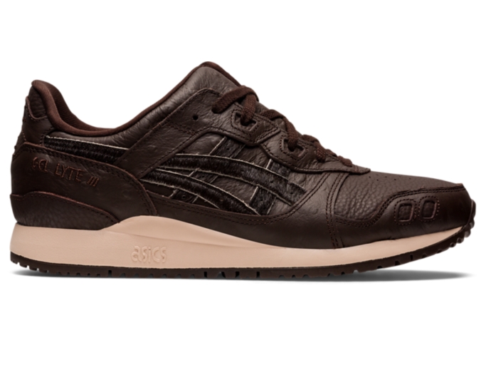 Asics brown leather online