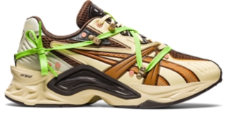 alma Subtropical Que Men's ANDERSSON BELL x HN2-S PROTOBLAST | Butter/Chocolate Brown |  Sportstyle Shoes | ASICS