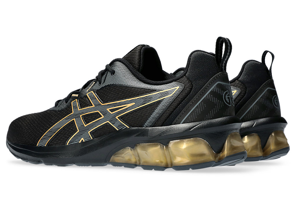 Men's GEL-QUANTUM 90 IV | Black/Pure Gold | Sportstyle Shoes | ASICS