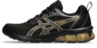 Men's GEL-QUANTUM 90 IV | Black/Pure Gold | Sportstyle Shoes | ASICS