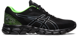 Asics black shop and green