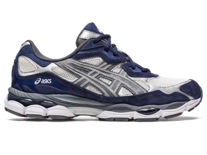 Asics grey and clearance blue