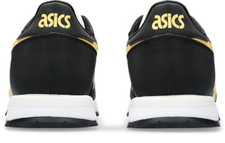 Asics tiger black yellow hotsell