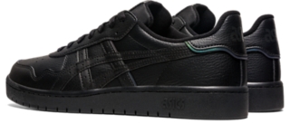 All black leather hot sale asics