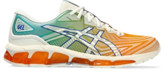 Asics gel quantum 90 blanche orange sale