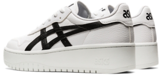 white platform asics