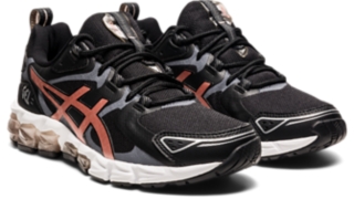 Black and shop gold asics women's