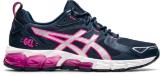 Asics blue deals and pink