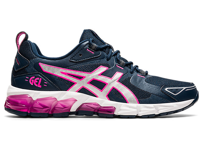 Image 1 of 7 of Women's French Blue/Hot Pink GEL-QUANTUM 180 Women's Sportstyle Shoes