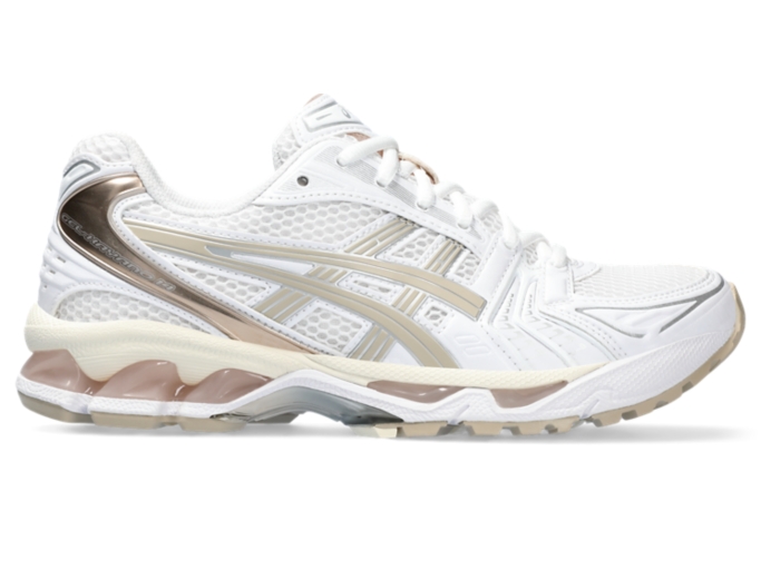 Women's GEL-KAYANO 14, White/Moonrock, Sportstyle Shoes