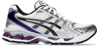 GEL KAYANO 14 Women White Dark Grape Women s Sportstyle Shoes ASICS United States