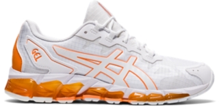 Orange and 2025 white asics