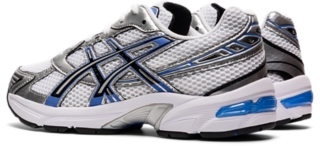 Blue and white outlet asics